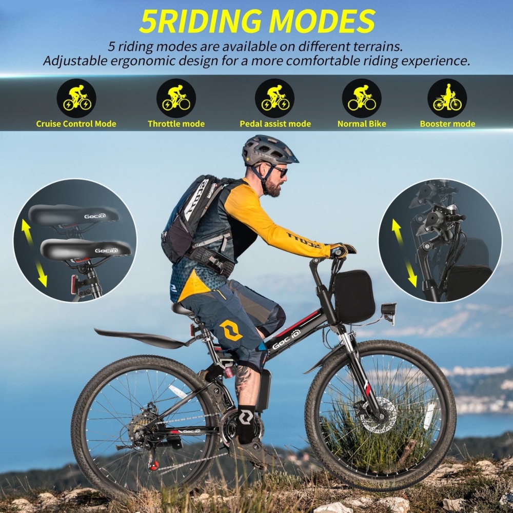 🔥 Bici Eléctrica Montaña PLEGABLE 500W - Autonomía 50km - ¡Envío Gratis!