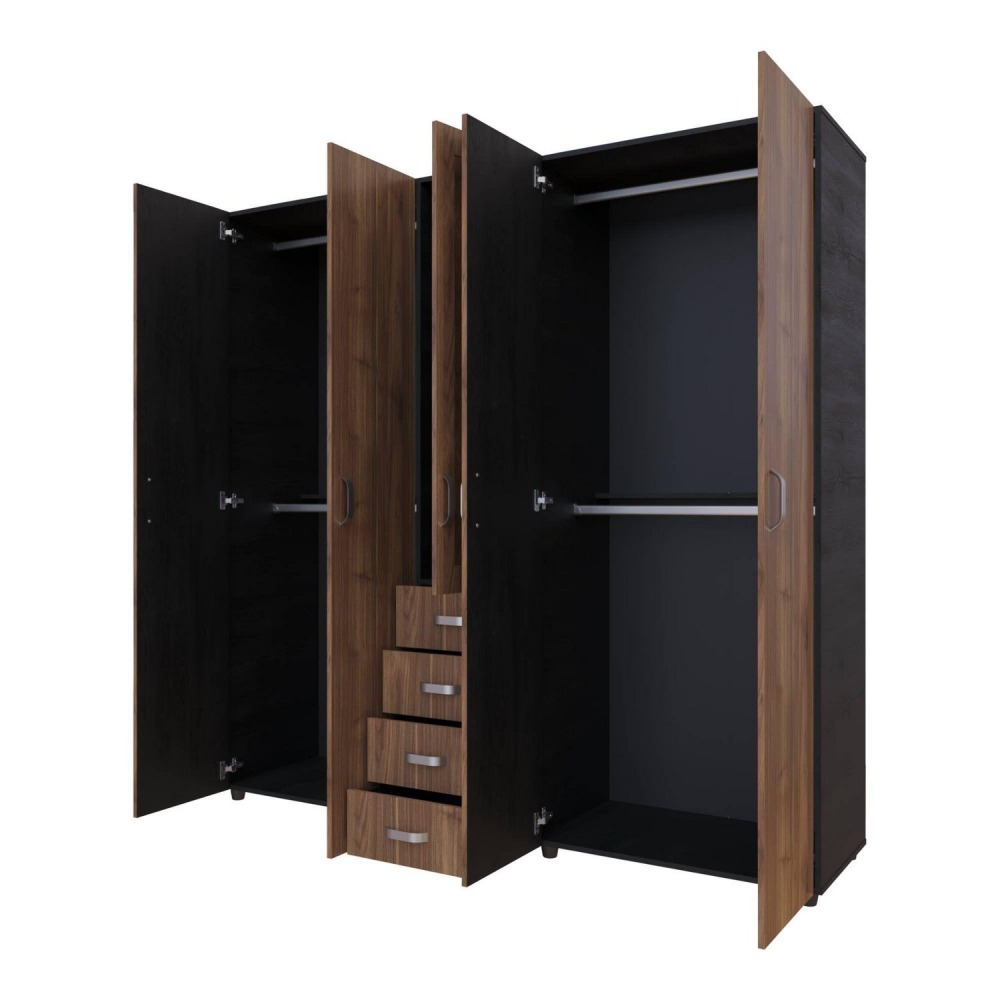 Closet Bruselas 200x200x50 cm Gales Wengue