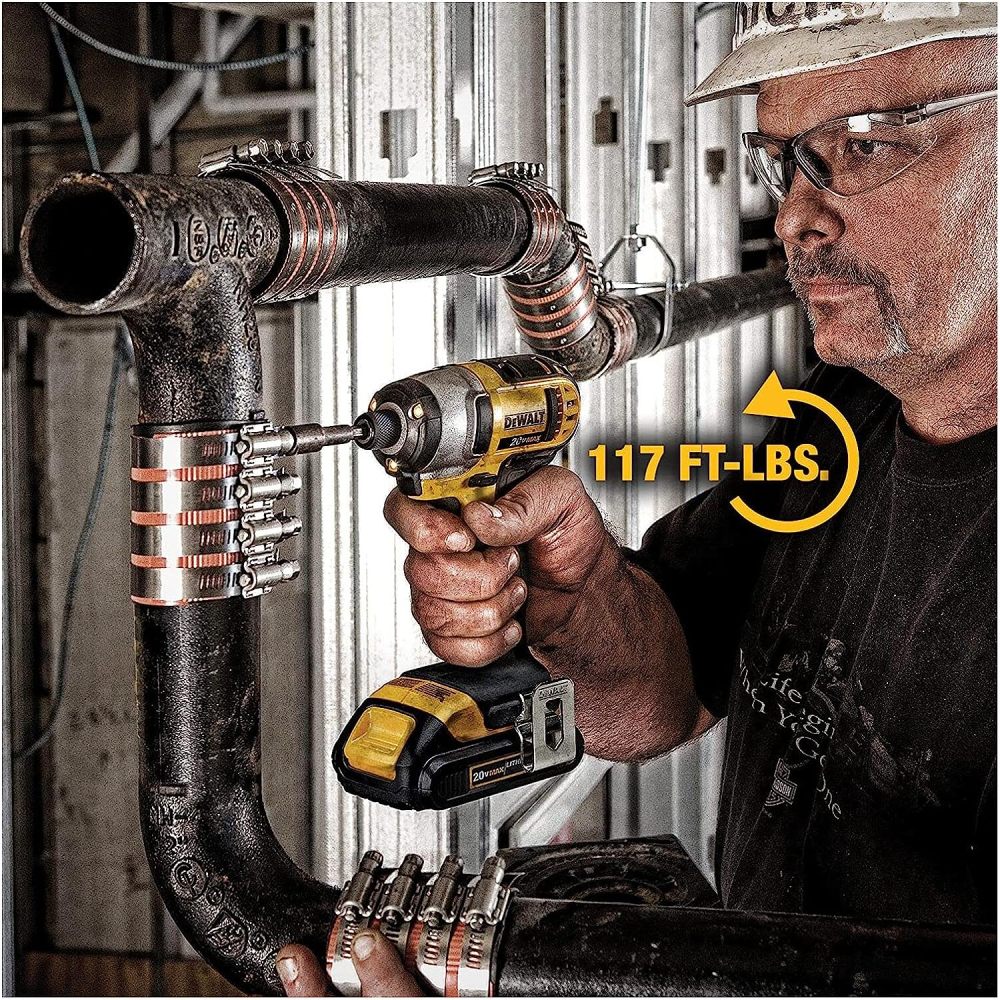💕Promoción de aniversario por tiempo limitado ya disponible Kit Taladro Atornillador y Llave de Impacto 20V MAX DCK240C2