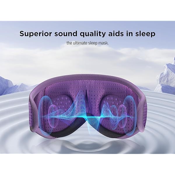 Auriculares para dormir, máscara para dormir 3D con Bluetooth, máscara para dormir con música inalámbrica, auriculares para dormir para quienes duermen de lado