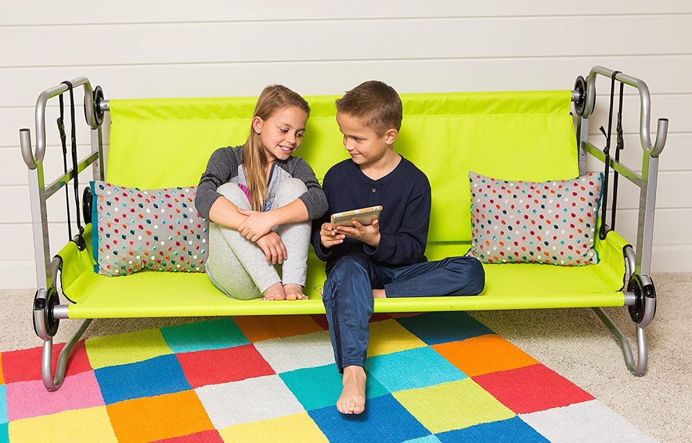 【Today's Deals】Versatile Children's Portable Mobile Camping Bunk || Sitting Bench