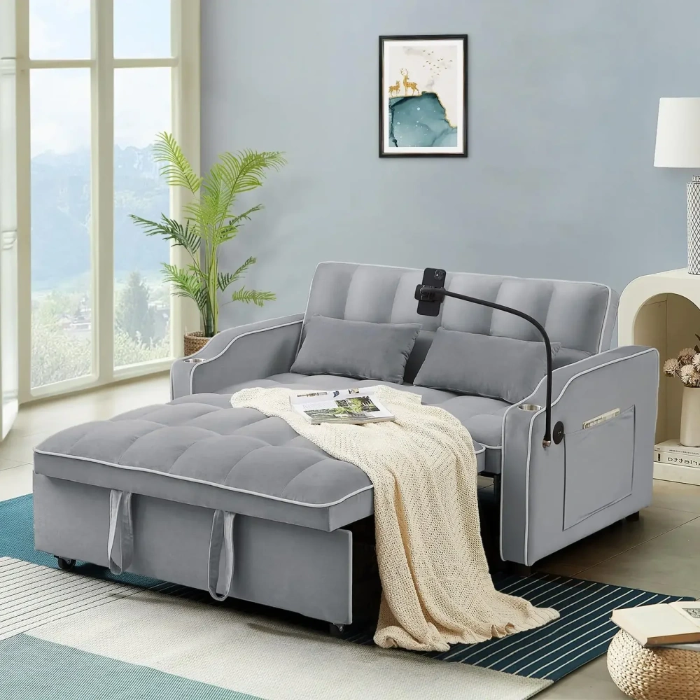 El sofá cama 3 en 1 es compatible con sofás de sala de estar con dos dispositivos de puerto diferentes.
