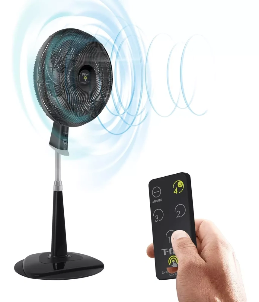 Ventilador Piso Pie Pedestal 6 Aspa Silencioso Potente