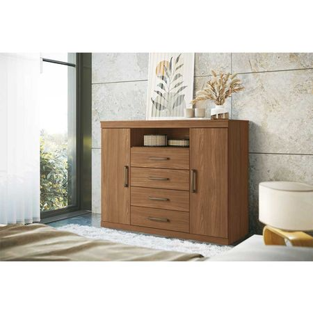 Cómoda Madrid 4 Cajones Jatoba