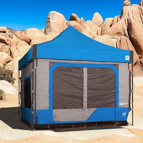 6.4 popup Outdoor Camping Tent, Royal Blue Azul Real Tienda de campaña de cabina
