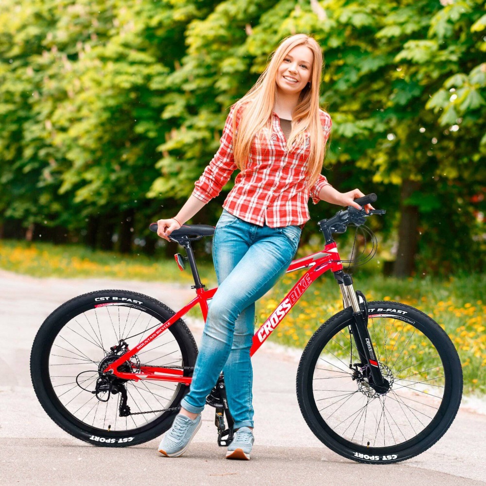 Bicicleta de Montaña Challenger Aro 275 Rojo