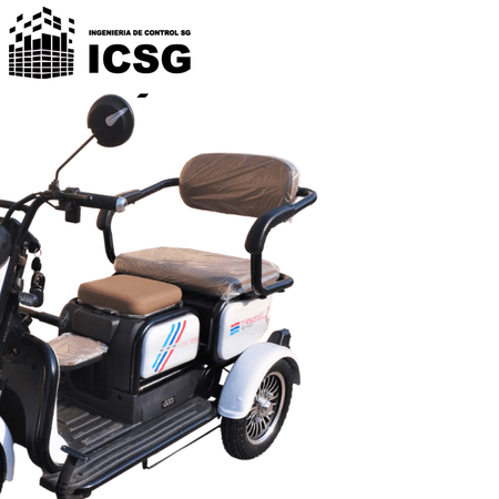 Trimoto Eléctrica con Asientos plegables y cajuela