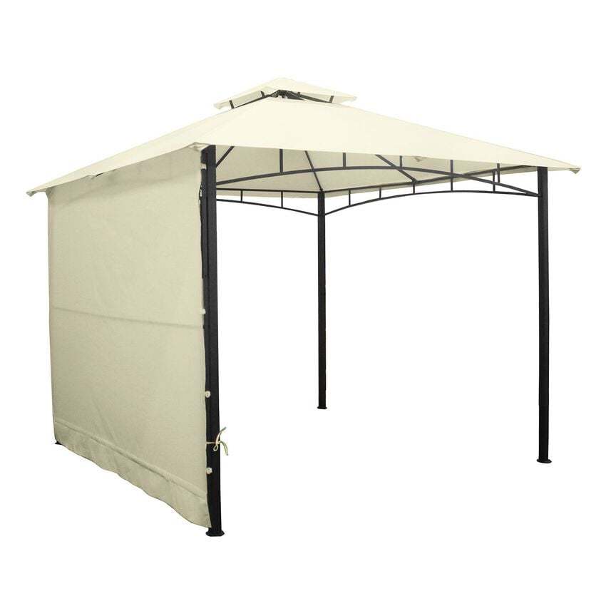 Pérgola con Lateral 3x3mt Marfil