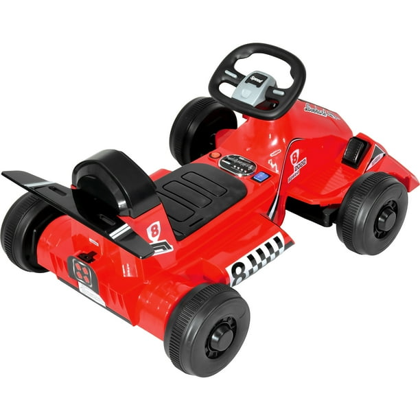 Go Kart Eléctrico 12v F1 Niño Música Mp3 Usb Luz Rojo