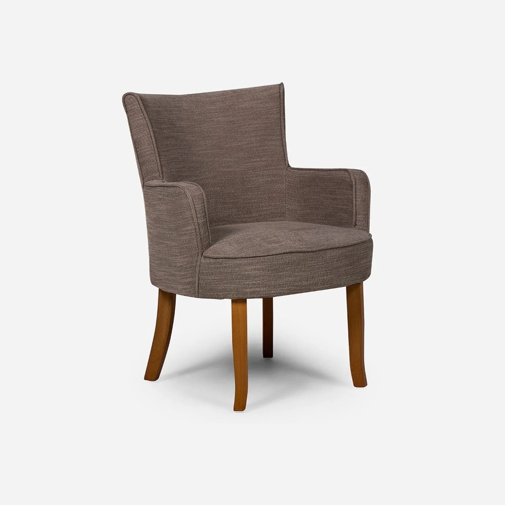 Set 2 Poltronas Rosen Emily Tela Taupe