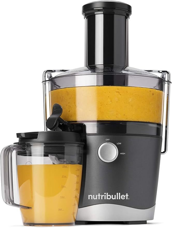NBJ50100 - Máquina centrífuga para exprimidor de frutas, verduras y alimentos, 27 onzas/1,5 litros, 800 vatios, gris