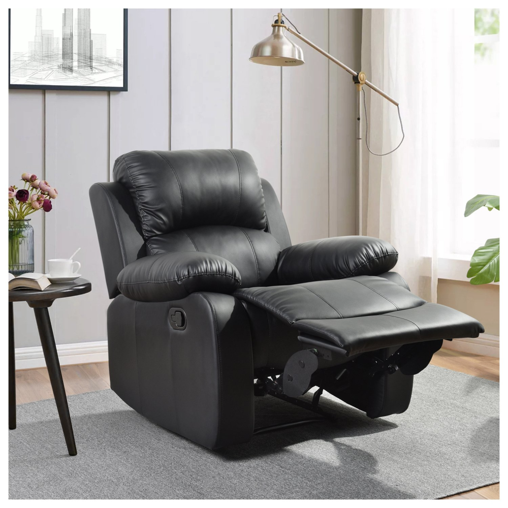 Sillón Reclinable Gasta Negro/Café