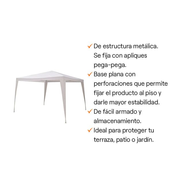 Toldo básico 3 x 3 m