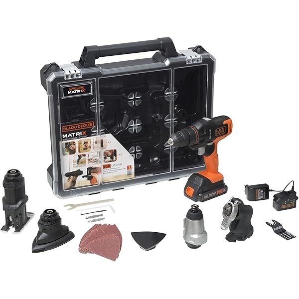 BLACK+DECKER  Juego de Herramientas 6 Piezas MTX20K6A-B3