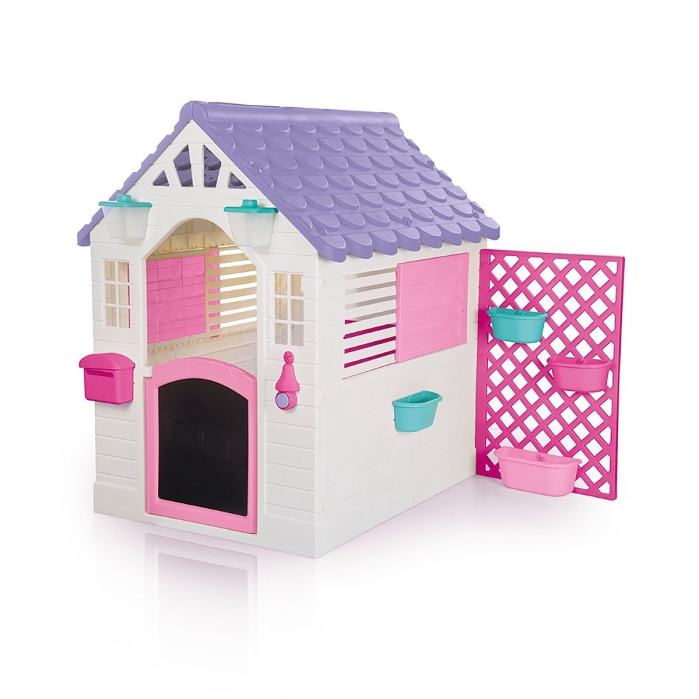 Garden Playhouse con Reja Rosada