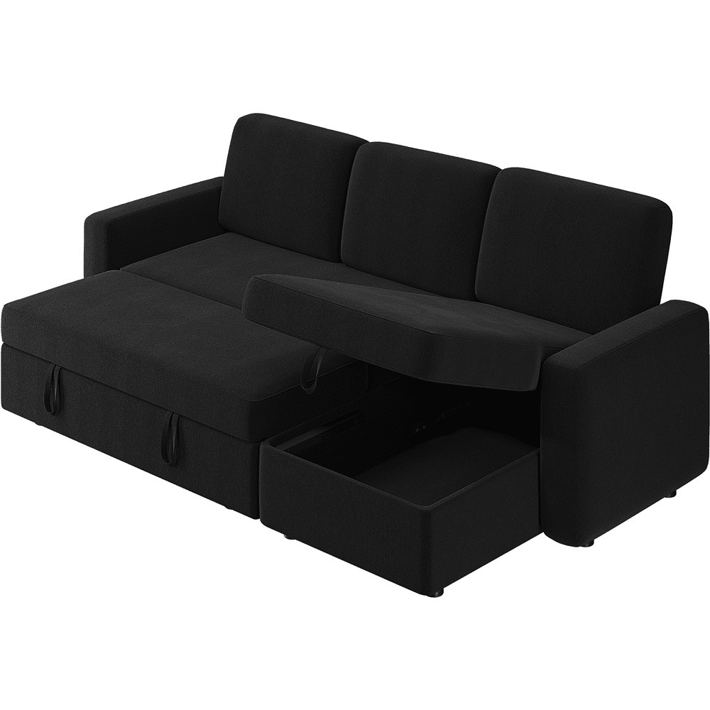 Sofá Seccional Reversible Alden Design con Puertos USB y Type-C para Sala de Estar