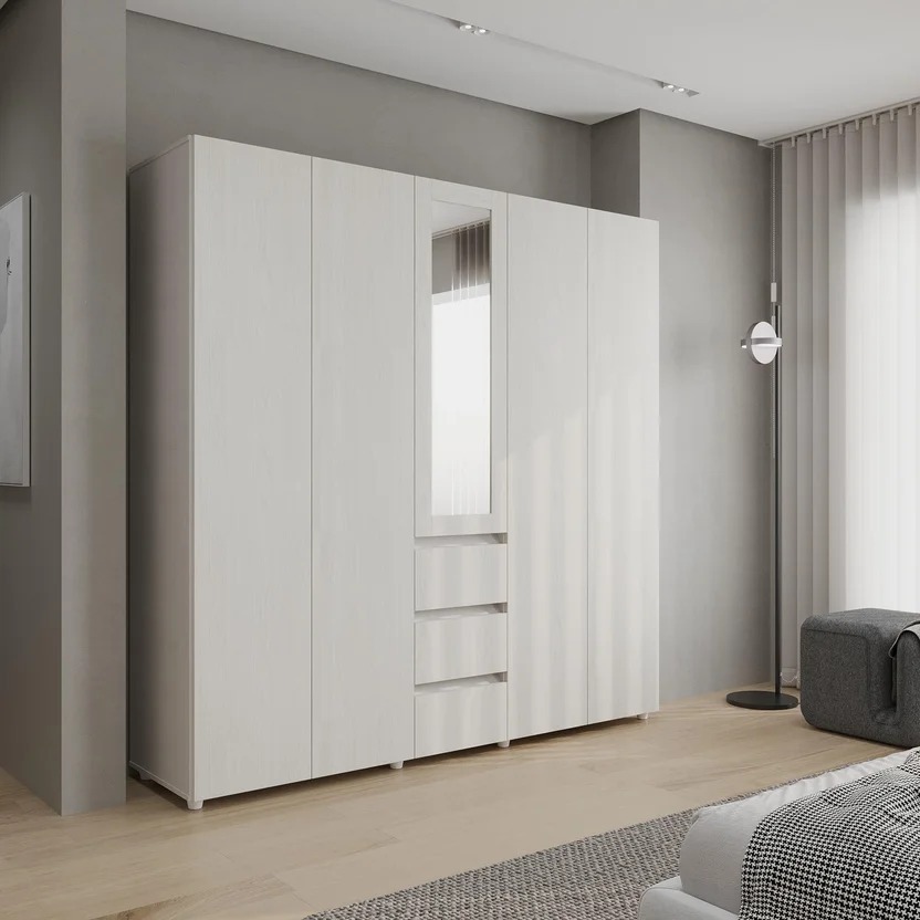 Armario Covalt 200x200x50cm Niebla Blanc