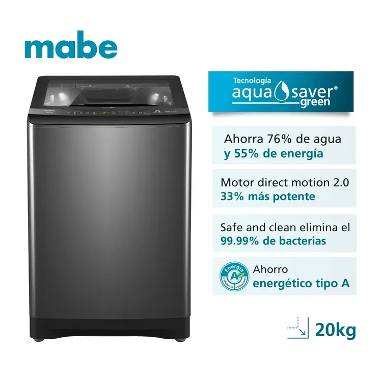 Lavadora Carga Superior 20 Kilos LMA0220WDGAB0 Gris
