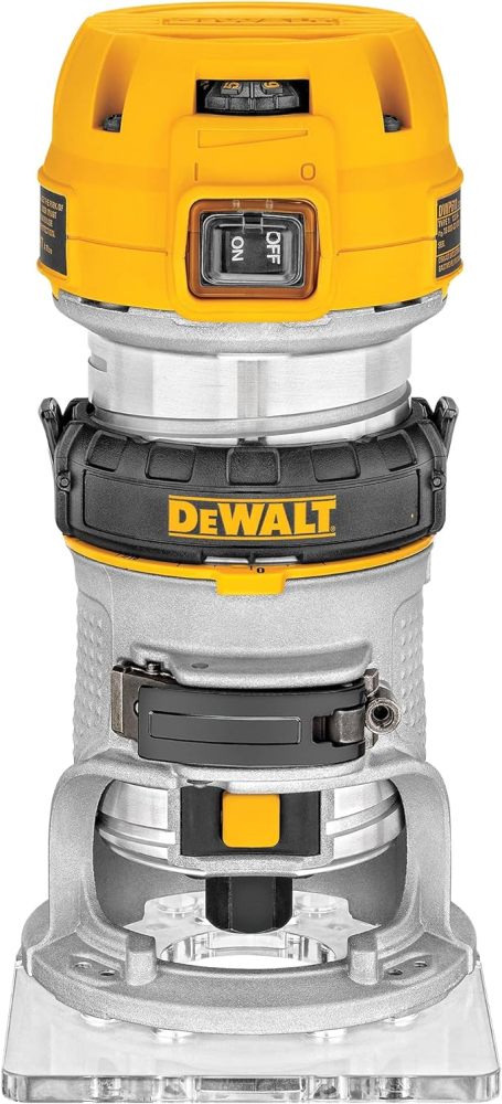 Max DWP611 1.25 HP Fresadora Compacta de Velocidad Variable y Par de Torsión, 1.25 Hp con Luz LED