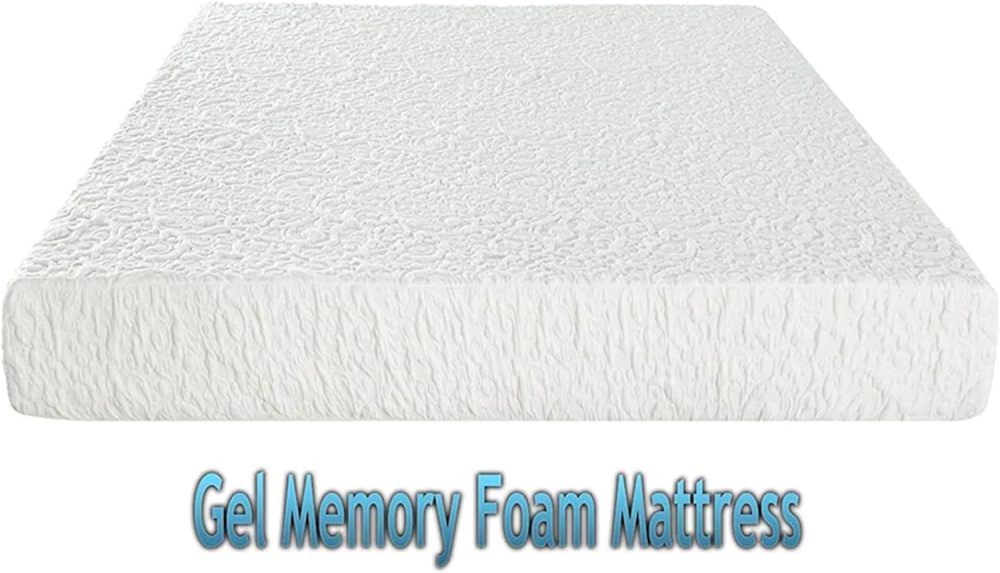 DynastyMattress Colchón de Espuma viscoelástica de Gel frío de 4 Pulgadas para sofá Plegable Convertible