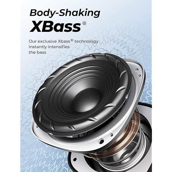 Altavoz Bluetooth portátil con sonido 360 de alta fidelidad, Bluetooth 5.3, 3 controladores con 2 radiadores pasivos, XBass integrado, tiempo de reproducción de 24 horas, resistente al agua IP67 para exteriores