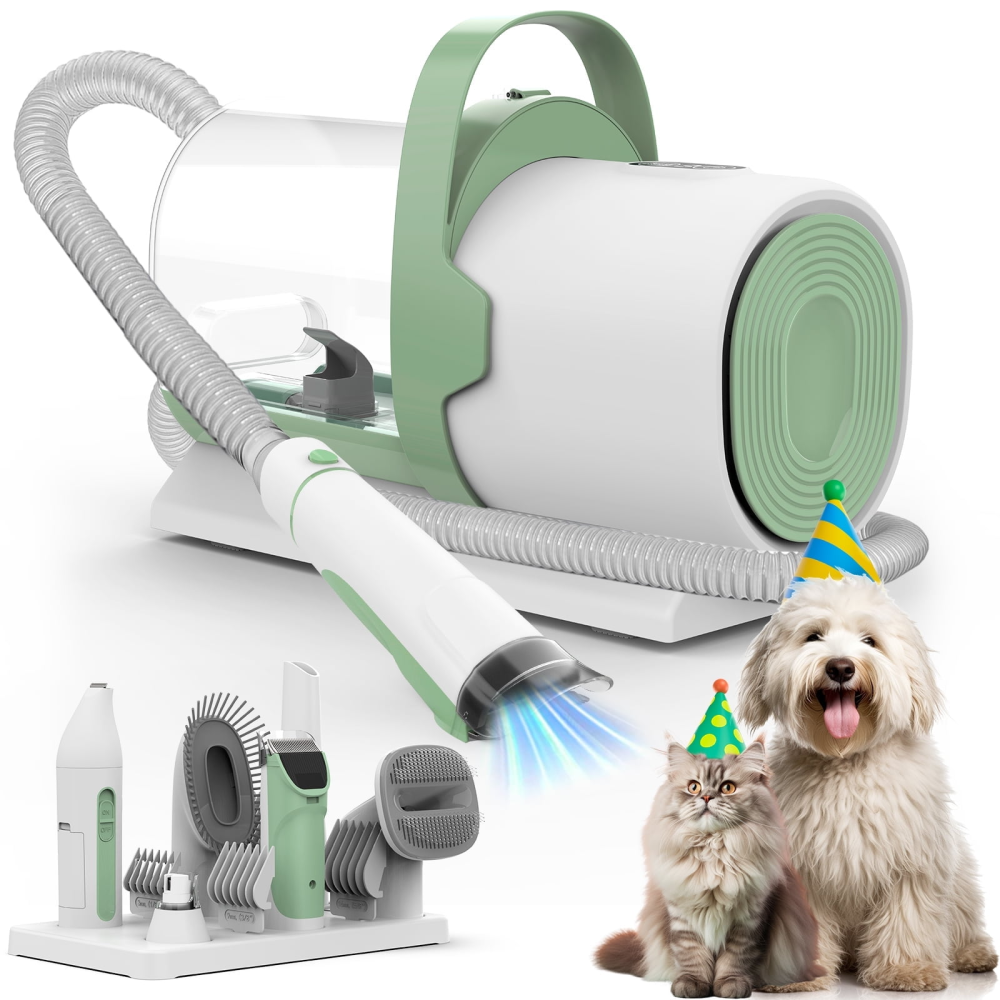 Aspiradora para mascotas PG50 Plus con depósito para polvo de 2,5 l, succión de 11 000 Pa, 7 herramientas de aseo para perros y gatos