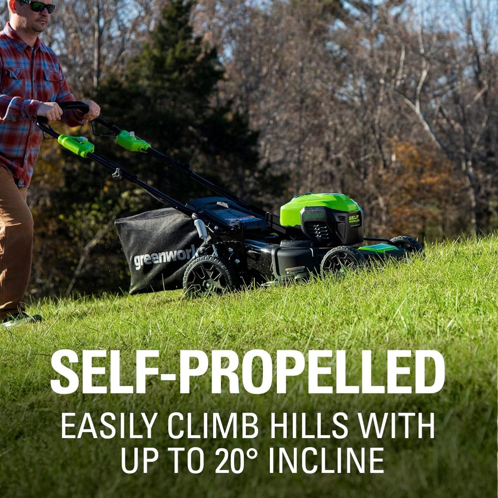 40V 21" Brushless Cordless (Self-Propelled) Lawn Mower (75+ Compatible Tools), 5.0Ah Battery and Charger Included
