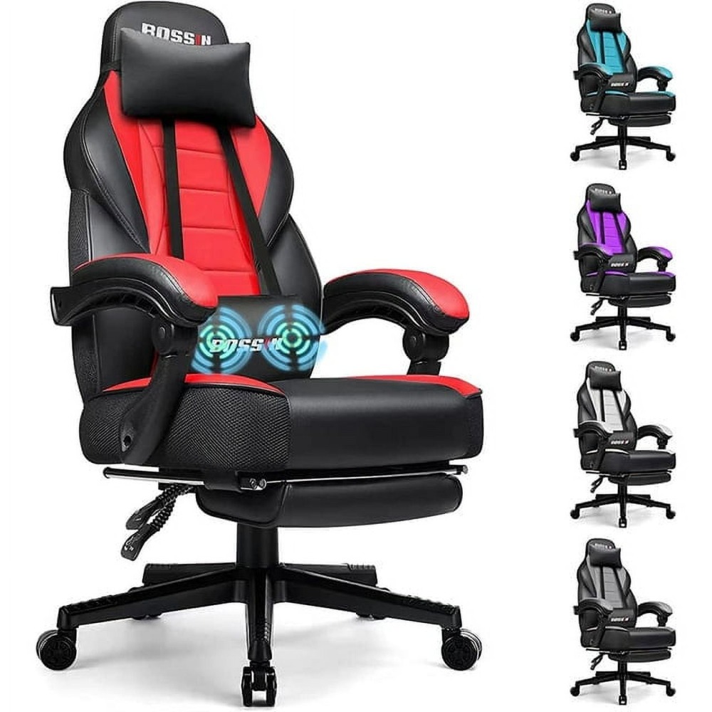 🔥 SILLA GAMER PREMIUM Waleaf - Respaldo Alto XL + Reposapiés Ajustable - Soporte Lumbar - ¡Envío Gratis!