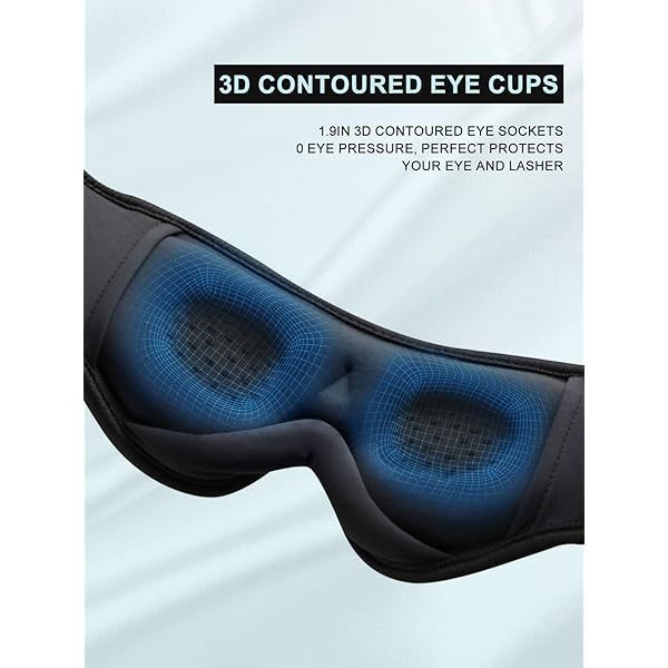 Auriculares para dormir, máscara para dormir 3D con Bluetooth, máscara para dormir con música inalámbrica, auriculares para dormir para quienes duermen de lado