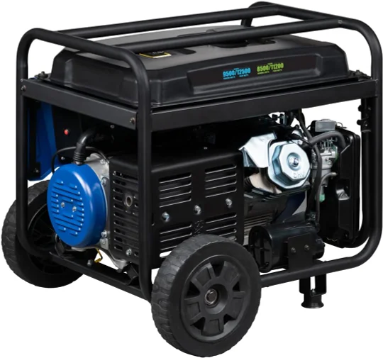 Generador portátil Westinghouse de 12500 W, combustible dual, arranque eléctrico remoto, interruptor de transferencia, alimentado por gas natural y propano