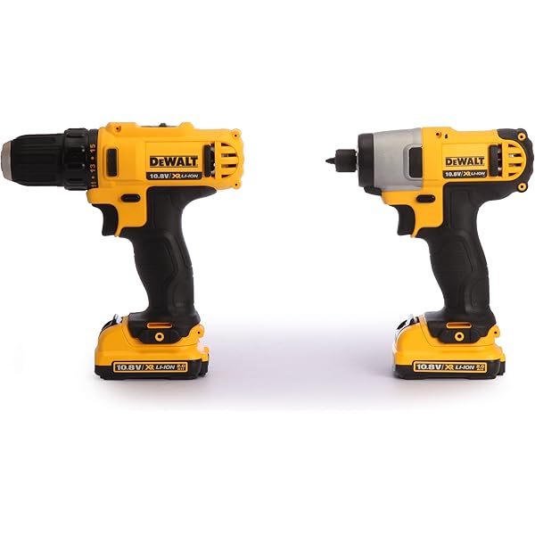 DCK211D2T-QW - KIT Taladro Atornillador (DCD710) XR 12V + Atornillador Impacto (DCF815) XR 12V + Organizador TSTAK V, con 2 baterías Litio 2,0Ah y cargador