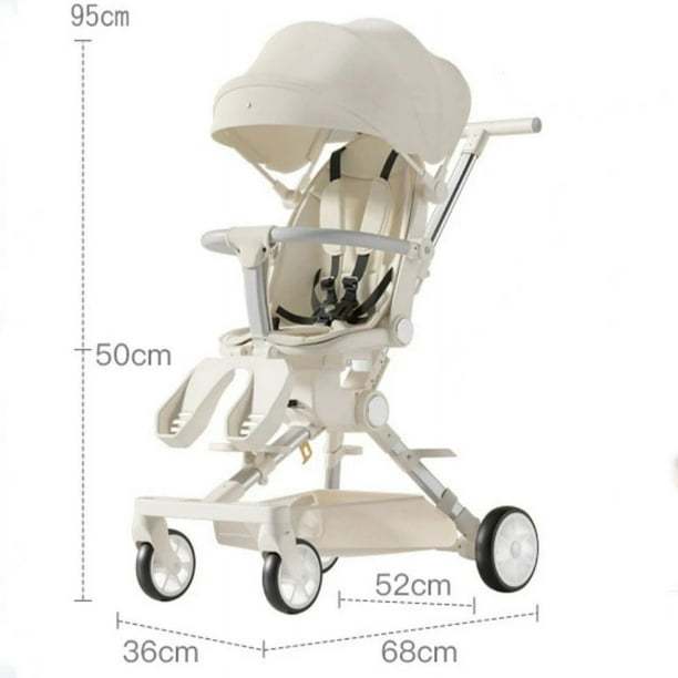 Cochecito de bebé cochecito de cuatro ruedas cochecito de bebé ligero bidireccional carrito para niños Cochecito de bebé con comodidad para bebé ShopWise Round