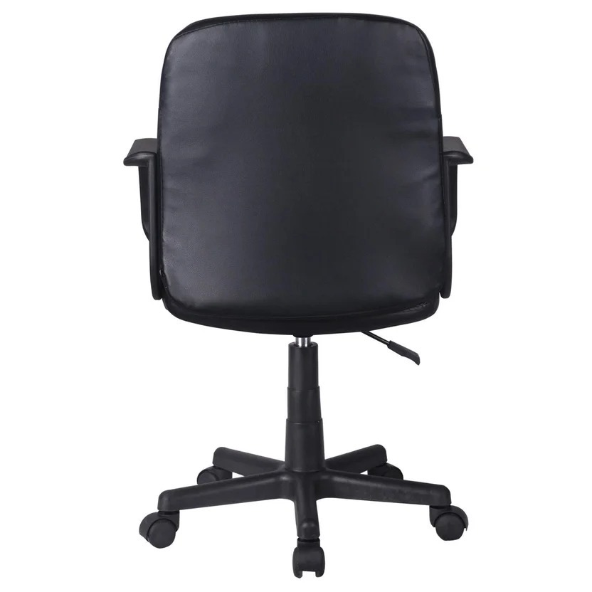 Silla de Escritorio Ejecutiva Giratoria Respaldo bajo Negra Just Home Collection
