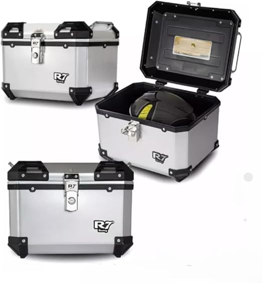 BAUL TRASERO MOTOCICLETA  45 LTS PLATA