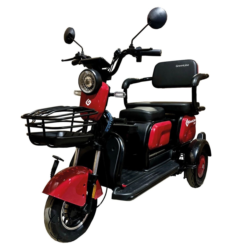 Trimoto Electrica Convertible TM3 ROJO Motor 500W Aro 10