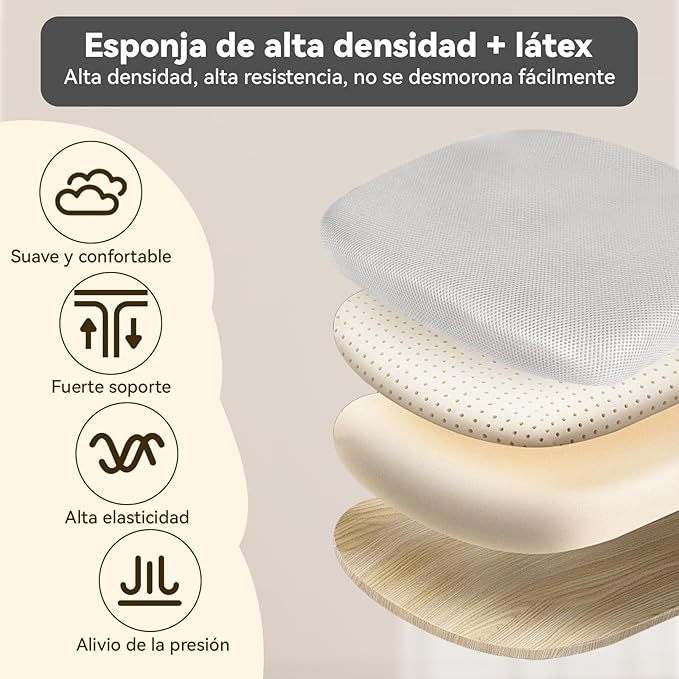 Silla de Oficina ergonómica-Silla Escritorio con Respaldo de Malla Transpirable，Ajustable y Reposabrazos Sillas Ergonómicas para Escritorio Home Office