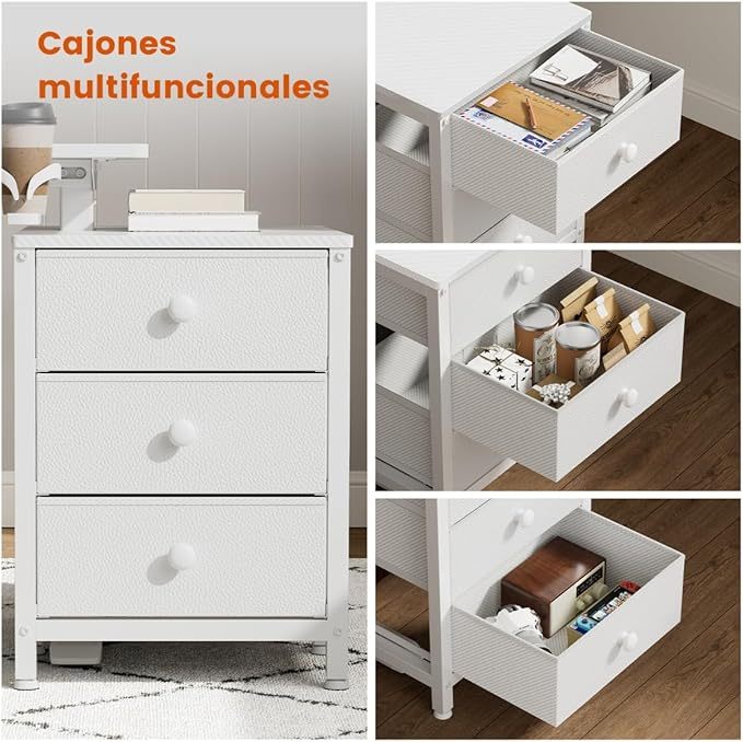 Escritorio Elevable Eléctrico con Altura Ajustable, Incluye 3 Cajones Multifuncionales, Portavasos y Soporte para Auriculares - Escritorio en L de Pie Ergonómico - Peso Máx 81 kg