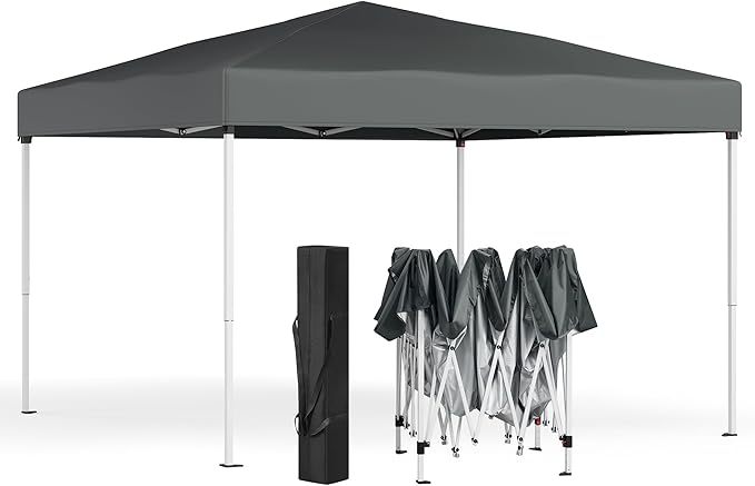 Cenador, Carpa Plegable, 3 x 3 m, para Patio, Jardín, Mercadillo, Protección Solar, Portátil