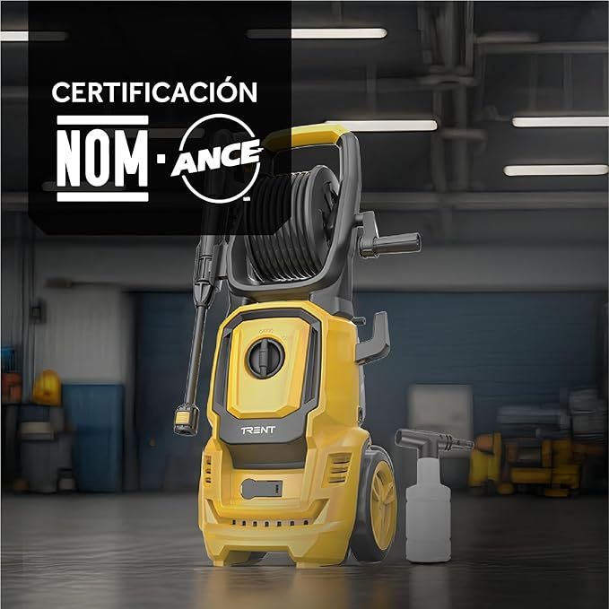 Hidrolavadora Eléctrica 2000W Alta Presión 2175 PSI con Carrete Retráctil