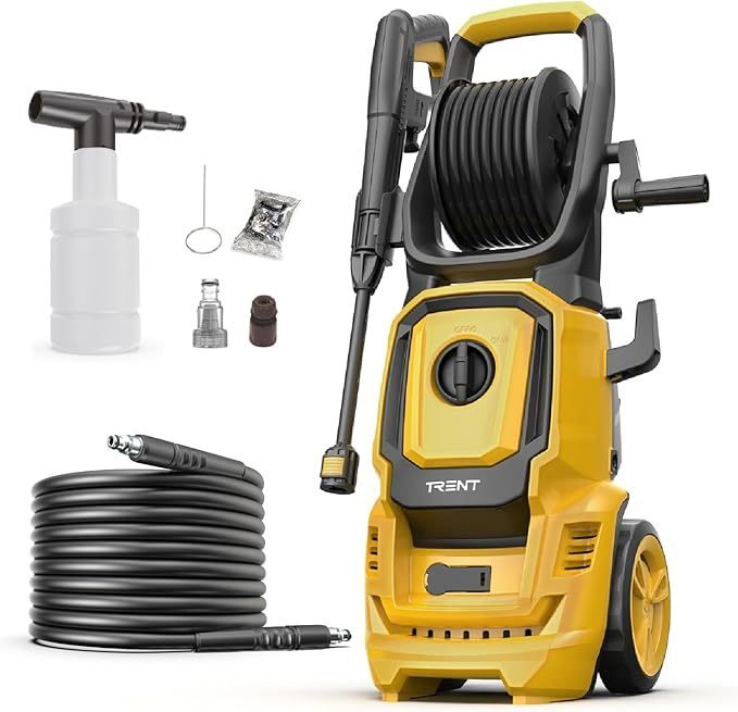 Hidrolavadora Eléctrica 2000W Alta Presión 2175 PSI con Carrete Retráctil