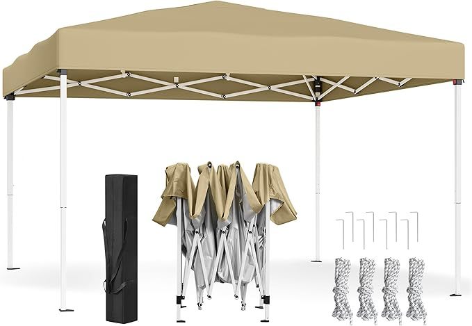 Cenador, Carpa Plegable, 3 x 3 m, para Patio, Jardín, Mercadillo, Protección Solar, Portátil