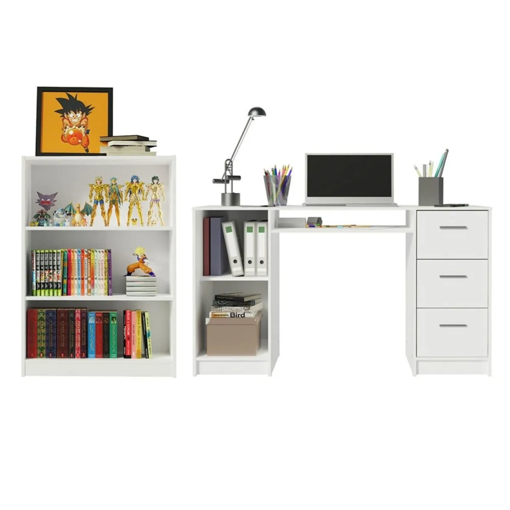 Escritorio de Oficina + Mueble Estante Librero