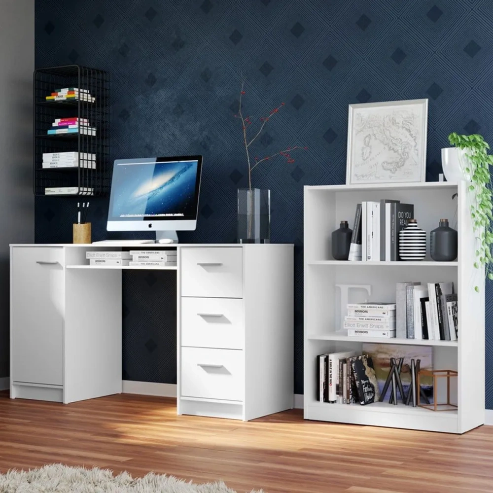 Escritorio de Oficina + Mueble Estante Librero