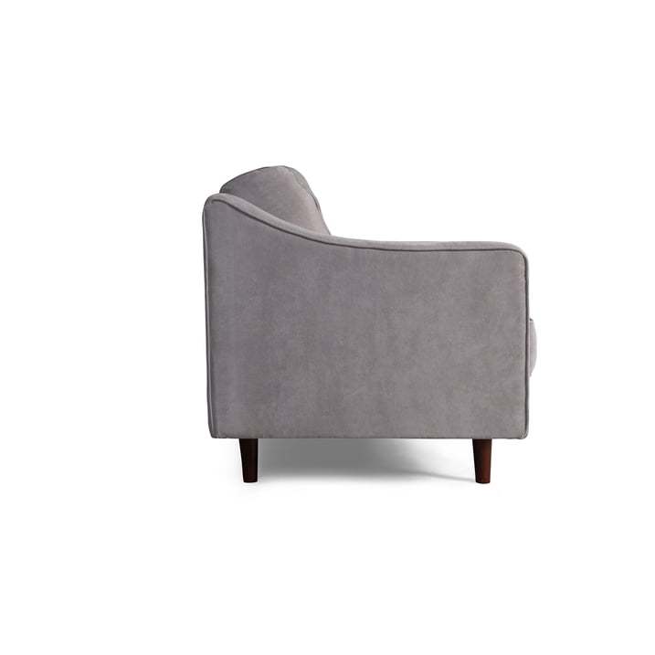 Sofá Cama  Con Memory Foam, Color Gris Claro, Velvet Respaldo Reclinable De 3 posiciones.Capitonado
