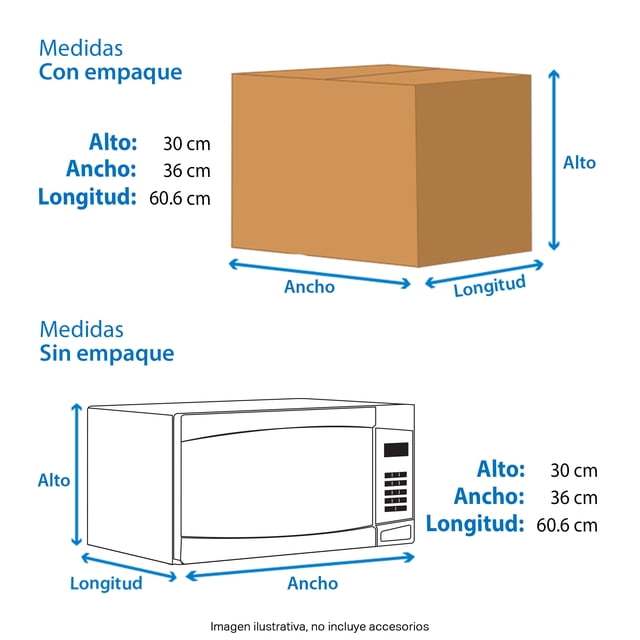 Horno de Microondas  NA 1.1 Pies Frente Espejo WM1211B Silver