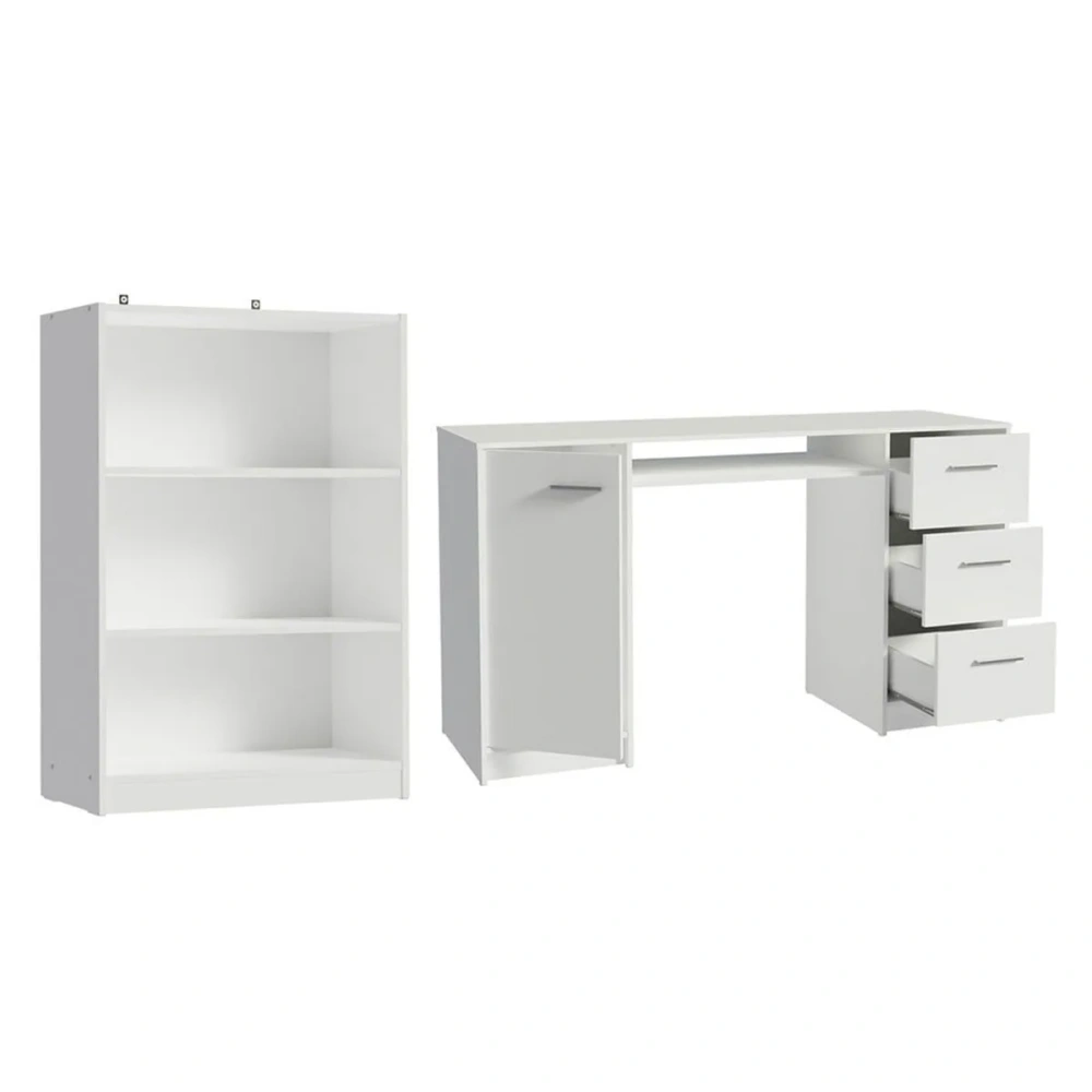 Escritorio de Oficina + Mueble Estante Librero
