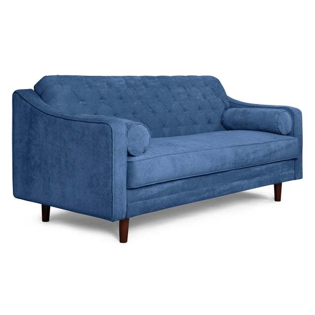 Sofá Cama  Con Memory Foam, Color Gris Claro, Velvet Respaldo Reclinable De 3 posiciones.Capitonado