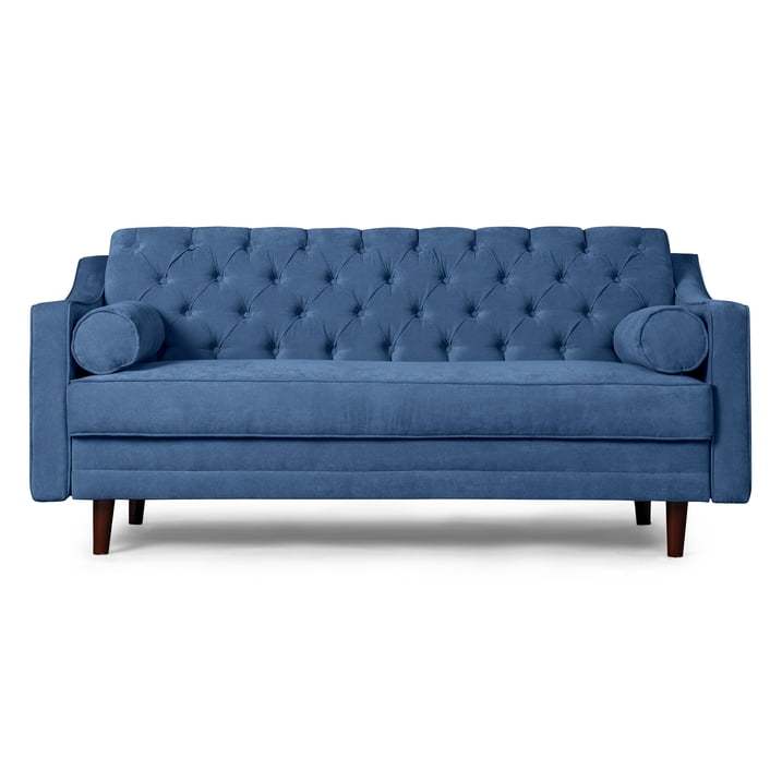 Sofá Cama  Con Memory Foam, Color Gris Claro, Velvet Respaldo Reclinable De 3 posiciones.Capitonado