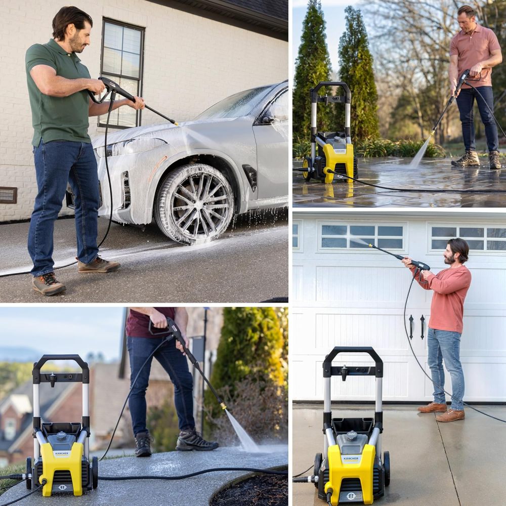 Máquina limpiadora eléctrica a presión, K1700, Amarillo