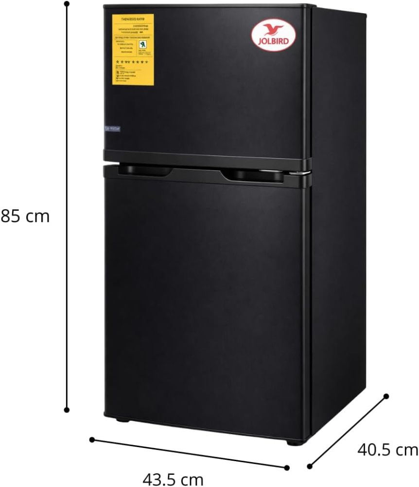 Frigobar Minibar 80L con Congelador Compacto Silencioso Temperatura Ajustable Bajo Consumo 110V Ideal para Oficina Recámara Hotel y Negocio Enfriador de Bebidas y Alimentos